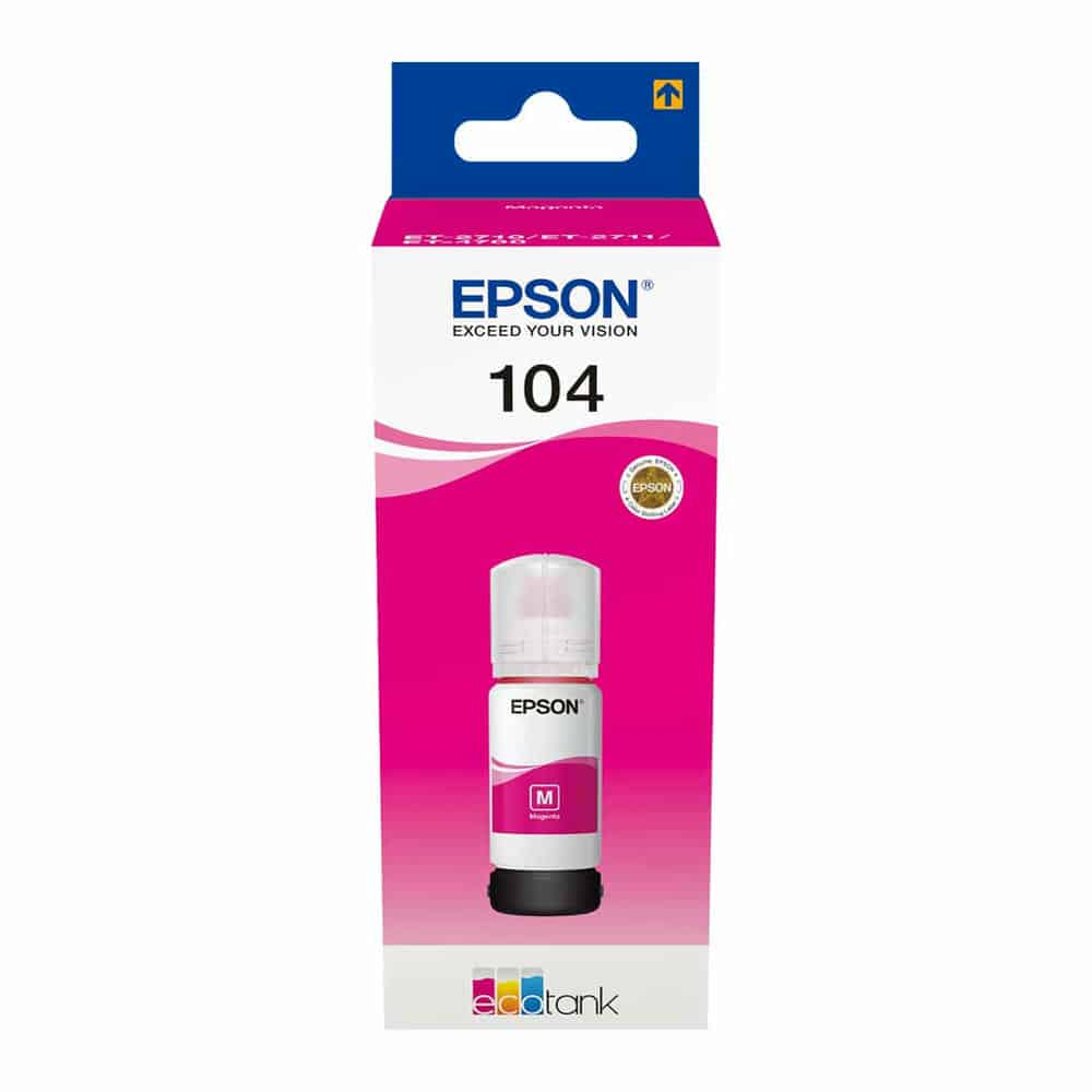 Epson 104 Magenta Ink 65ml Refill Bottle